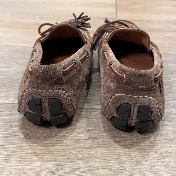 Polo Ralph Lauren Anders Loafer Men’s Sz 7 Driving Suede Leather Tassels Shoes - Picture 10 of 13